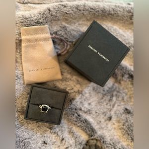 David Yurman Black Onyx & Diamond Pavé 9mm Ring